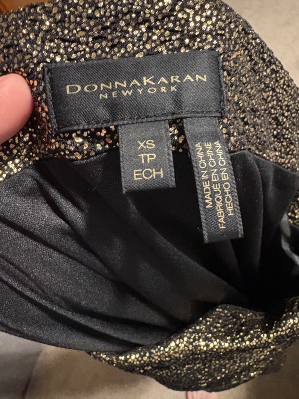 Donna Karan Gold Skirt Size XS - Picture 6 of 6